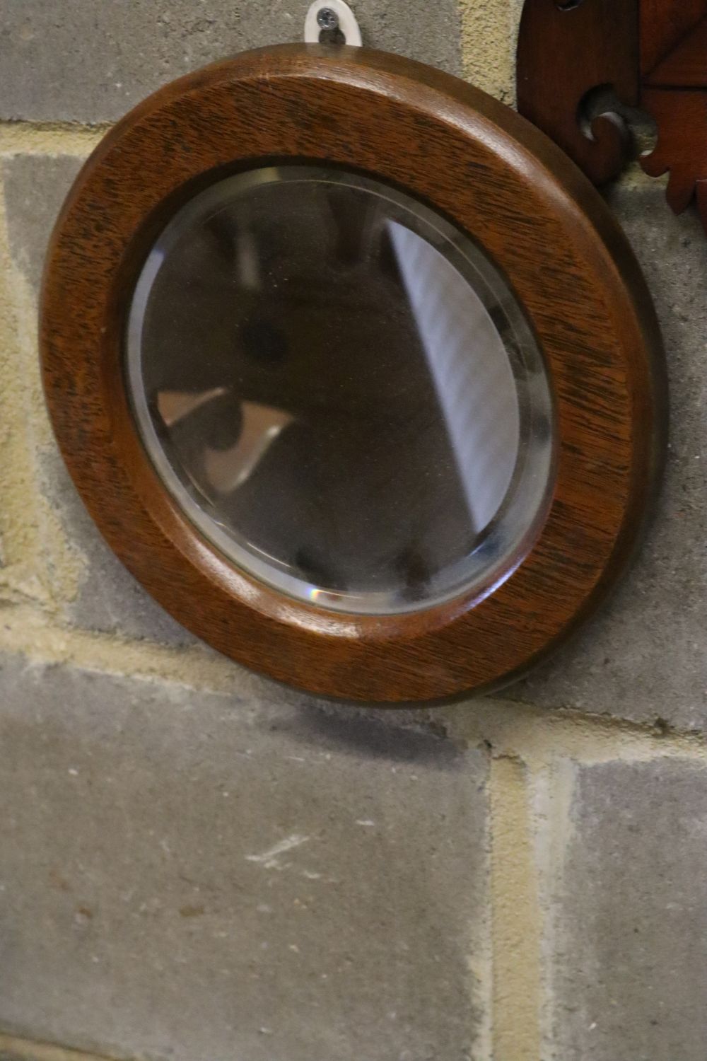 A George III style fret cut wall mirror and two others, tallest 102cm